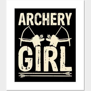 Archery Girl,  Womens Archery Player Posters and Art